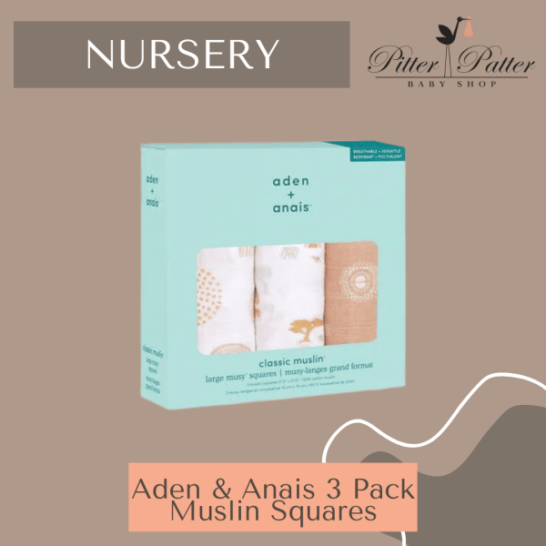 Aden & Anais 3 Pack Muslin Squares