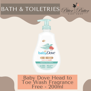 BT - Baby Dove Head to Toe Wash Fragrance Free - 200ml