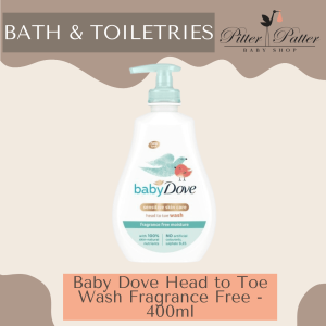 BT - Baby Dove Head to Toe Wash Fragrance Free - 400ml