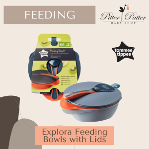FEEDING - Explora Feeding Bowls with Lids