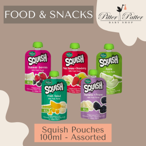 FOOD - Squish Pouches 100ml - Assorted