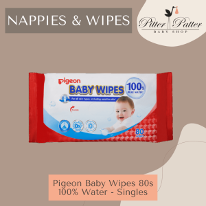 Pigeon Baby Wipes 80s 100_ Water - Singles