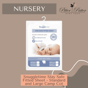 Snuggletime Stay Safe Fitted Sheet Standard and Large Camp Cot