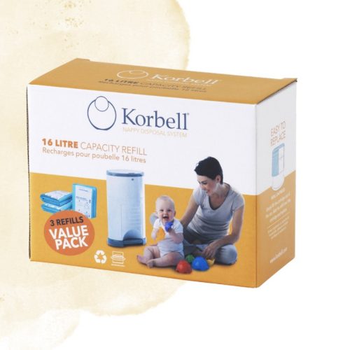 Korbell 16l 3 pack Nappy Bin Refills