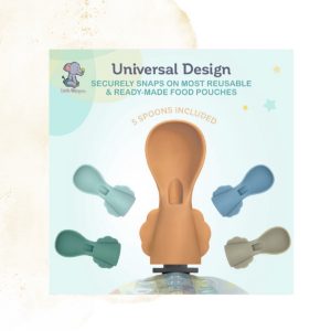 Little Whispers Reuseable Pouch Spoons - Assorted