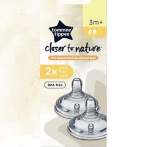 Tommee Tippee - Medium Flow Teat - with Anti Colic Valve