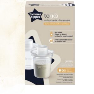 Tommee Tippee - To Go Milk Powder Dispensers - Pack of 6
