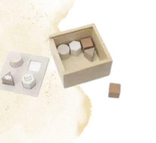 Label Label Wooden Shape Box - Assorted